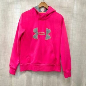 Under Armour Women's M Hoodie Sweatshirt‎ UA Storm Pink Gray Long Sleeve